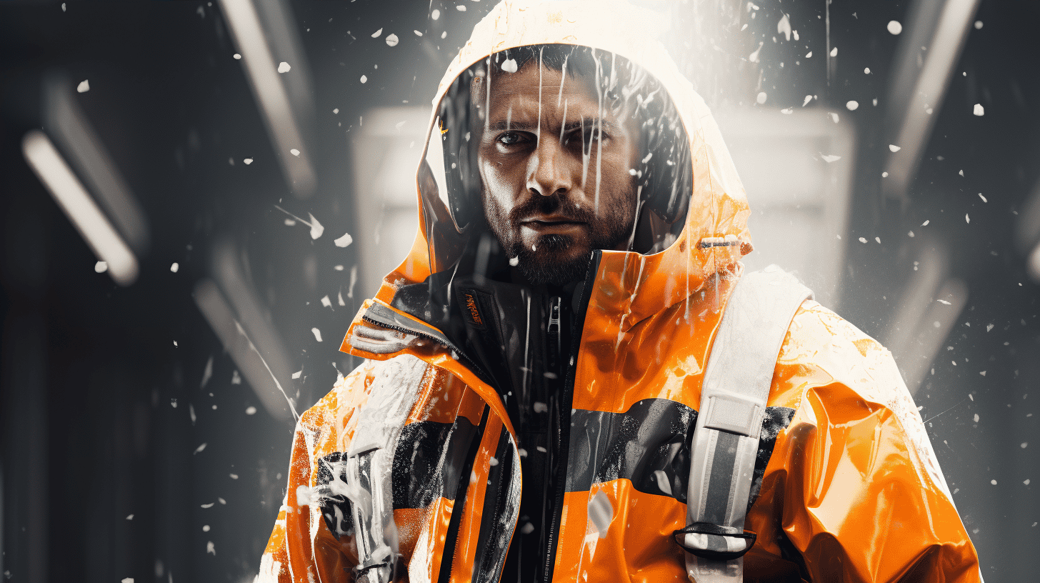 Sparking the Future Next Generation Rain Gear for Construction Worker